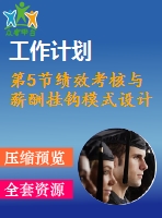 第5節(jié)績效考核與薪酬掛鉤模式設(shè)計(jì)