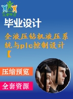 全液壓鉆機液壓系統(tǒng)與plc控制設(shè)計【3張cad圖紙+畢業(yè)論文】