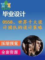 0558、世界十大設(shè)計(jì)團(tuán)隊(duì)的設(shè)計(jì)策略