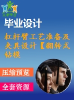 杠桿臂工藝準(zhǔn)備及夾具設(shè)計(jì)【翻轉(zhuǎn)式鉆?！俊?張圖紙】【課設(shè)】
