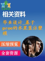 畢業(yè)設計_基于proe的水果籃注塑模具設計